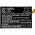 Helyettes�t� telefon akku Hisense D2-M LP38230 2300mAh 8.74Wh