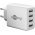 Goobay Essential Charger 30W USB-A t�bbportos t�lt� feh�r 4x USB-A port