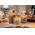 Goobay LED val�di viaszmantellel gyertya �vegben 7,5x12,5cm sz�rke-�tl�tsz� id�z�t� 2700K elemmel