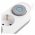 Hosszabb�t� 2m, 3 aljzat, kapcsol�s, 1db USB-A + 1db USB-C, feh�r