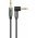 Goobay Plus Series AUX k�bel 3,5mm sztere� 90� 2m klinke-klinke aranyozott csatlakoz�