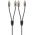 Goobay Plus Series Stere� RCA-k�bel 2m 2x RCA dug� (audio bal/jobb) aranyozott f�m csatlakoz�