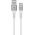 Goobay Supersoft Cable USB-C-USB-A textilk�bel 0,5m 15W 3A feh�r f�m csatlakoz�kkal