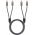Goobay Plus Series sztere� RCA (cinch) k�bel 3m 2xRCA (cinch) dug� - 2xRCA (cinch) dug�