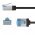 Goobay CAT6A slim U/FTP patchk�bel RJ45 extra r�vid csatlakoz� 3m AWG32 TPE LSZH tiszta CU
