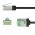 Goobay CAT 8.1 slim U/FTP patchk�bel 2m extrar�vid csatlakoz� AWG32 OFC LSZH TPE fekete