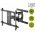 Goobay Pro TV fali tart� FULLMOTION (XL) 43-100 col 109-254cm max.60kg