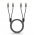 Goobay Plus Series Stere� RCA-k�bel 2m 2x RCA dug� (audio bal/jobb) aranyozott f�m csatlakoz�
