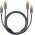 Goobay Plus Series sztere� RCA (cinch) k�bel 3m 2xRCA (cinch) dug� - 2xRCA (cinch) dug�