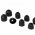 7 pr szilikon flhallgat gumi / gumiharang Sony WF-1000XM3 s egyb flhallgathoz fekete, fehr
