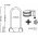 Stanley U-lakat ker�kp�rhoz, bicikli z�r 3 kulcs, 14mm x 247mm