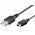 Goobay Essential Cable Mini USB szinkron- �s t�lt�k�bel 1m fekete 5W 1A USB2.0A � Mini B (5pin) ( )