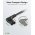 Goobay h�l�zati k�bel Eurodug� C (CEE 7/16) 90� - C7 90� 1,5m 2*0,75mm2 fekete