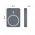 EMOS Powerbank k�ls� akku WI 522, 5000mAh, 20W, Wireless t�lt�s, MagSafe compatibilis, sz�rke