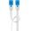 Goobay CAT 6A lapos patchk�bel U/UTP 5m feh�r
