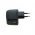 Helyettes�t� h�l�zati t�lt� adapter, 1A, fekete 90 fokos