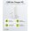 Goobay USB-C PD GaN 45W k�tportos gyors t�lt� 90� lapos feh�r