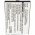 Helyettes�t� akku t�vvez�rl� Sonos CB200 CR200 URC-CB200 3,7V 1850mAh 6,8Wh 01000000118 Li-Ion
