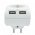euro dug�s fali aljzat 2x USB 5V 2100mA feh�r gyermekz�rral t�lfesz�lts�g-v�delemmel piros LED