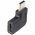 USB-C 90�-os adapter fekete USB-C aljzat USB-C dug� 5 Gbit/s