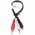 Audio-video k�bel 0,2m 1x RCA (cinch) aljzat 2x RCA (cinch) dug�