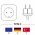 H�l�zati t�pk�bel Schuko IEC-C5 (Mickey Mouse) 1,8m fekete 2,5A H05-VV-F3G