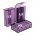 Efest L2 m�anyag doboz 2x18650 akkumul�torhoz max70mm �tl�tsz�/fekete/lila
