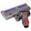 Motoros Softroller kem�nypadl�-sz�v�fej 4 LED Dyson V7 V8 V10 V11 V15 kompatibilis 180�