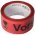 Vigy�zat �veg PVC csomagol� szalag 48mmx66m 6db/csomag piros fekete felirattal
