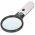 LED olvas�lupa LED-vil�g�t�ssal 1,75x �s 12,25x nagy �s kis lencse 3x AAA (mikro) feh�r