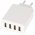 AccuCell USB t�lt� 5,0A 4 portos Auto-ID feh�r
