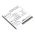 Helyettes�t� telefon akku TCL BASE VARIA 1650mAh 6.11Wh Li-Ion 3.7V