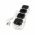 Heitech asztali eloszt� 2x v�d�f�ldelt 1x USB-A 1x USB-C 1,4m vil�g�t� kapcsol� forgathat� aljzat