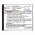 Helyettes�t� vezet�k n�lk�li akku headset RP-WFG20 1588-8452 600mAh 2,22Wh