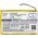 Helyettes�t� m�dialej�tsz� akku Sony NWZ-A720 1-756-702-11 650mAh 2.41Wh 3.7V