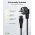 Goobay t�pk�bel 1,8m fekete 3x0,75mm2 Schuko (CEE7/7) 90� der�ksz�g� dug� C5 k�sz�l�kcsatlakoz�