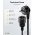 Goobay v�d��rintkez�s hosszabb�t�k�bel 3m fekete 3*1,5mm2 hibrid E/F CEE7/7 90� > F CEE7/3 aljzat