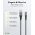 Goobay Micro-USB-USB-A textilk�bel 2m 2,1A 10,5W spacegrau/ez�st