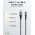 Goobay Textile Cable USB-C USB-A textilk�bel f�m csatlakoz�kkal 1m 15W 3A 480Mbit/s �rsz�rke/ez�st