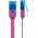 Goobay CAT 6A lapos patchk�bel U/UTP 2m magenta