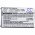 Helyettes�t� telefon akku LG GM750 LGIP-340NV 1100mAh 4.07Wh Li-Ion