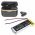 Helyettes�t� vezet�k n�lk�li akku headset Ti100 AHB102050PJT 900mAh 3.33Wh