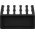 Goobay k�belrendez� 5-Slots fekete 2db/csomag ragaszt�s elt�vol�that�
