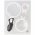 LED vil�g�t�s� k�zi nagy�t� 2 LED 3 cser�lhet� lencse 2,5x/5x/16x 3xAAA (LR03) 1,5V elemekkel egy�tt