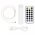 Lotti LED mikro f�nyf�z�r 100LED 9,9m ez�st feh�r f�ny t�vir�ny�t� PowerBank 1800mAh