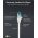Goobay ultrarugalmas CAT 6A patchk�bel S/FTP 1m feh�r LSZH