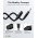 XLR k�bel 2m XLR csatlakoz� 3 t�s 6,35mm jack csatlakoz� 3 t�s balanced mono
