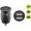 Goobay Dual USB aut�s t�lt� 15,5W 2x USB-A fekete - A k�szlet erej�ig