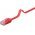 Goobay CAT6 lapos patchk�bel U/UTP 1m piros