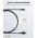 Goobay Lightning USB-A textilk�bel 3m 12W 2,4A MFi t�lt� �s adatk�bel